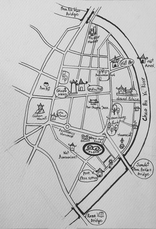 Sloth Hostel Khaosan Bangkok Zewnętrze zdjęcie